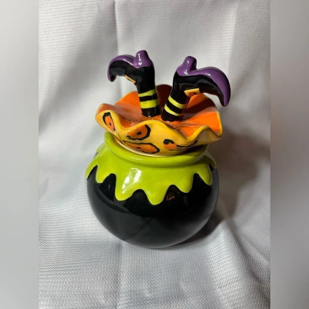 Witch’s Brew Cracker Barrel Masquerade Party Candy Halloween Dish EPC